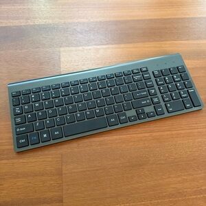Joyaccess KB2US Wireless Keyboard Slim Compact w/ Full Size Keys Media Shortcuts